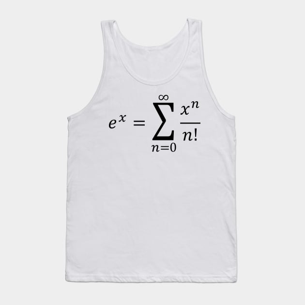 Exponential Definition Using Series - Calculus And Math Tank Top by ScienceCorner